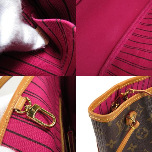 Louis Vuitton Neverfull PM Monogram Fuchsia Handbag Monogram Canvas - Picture 6 of 9